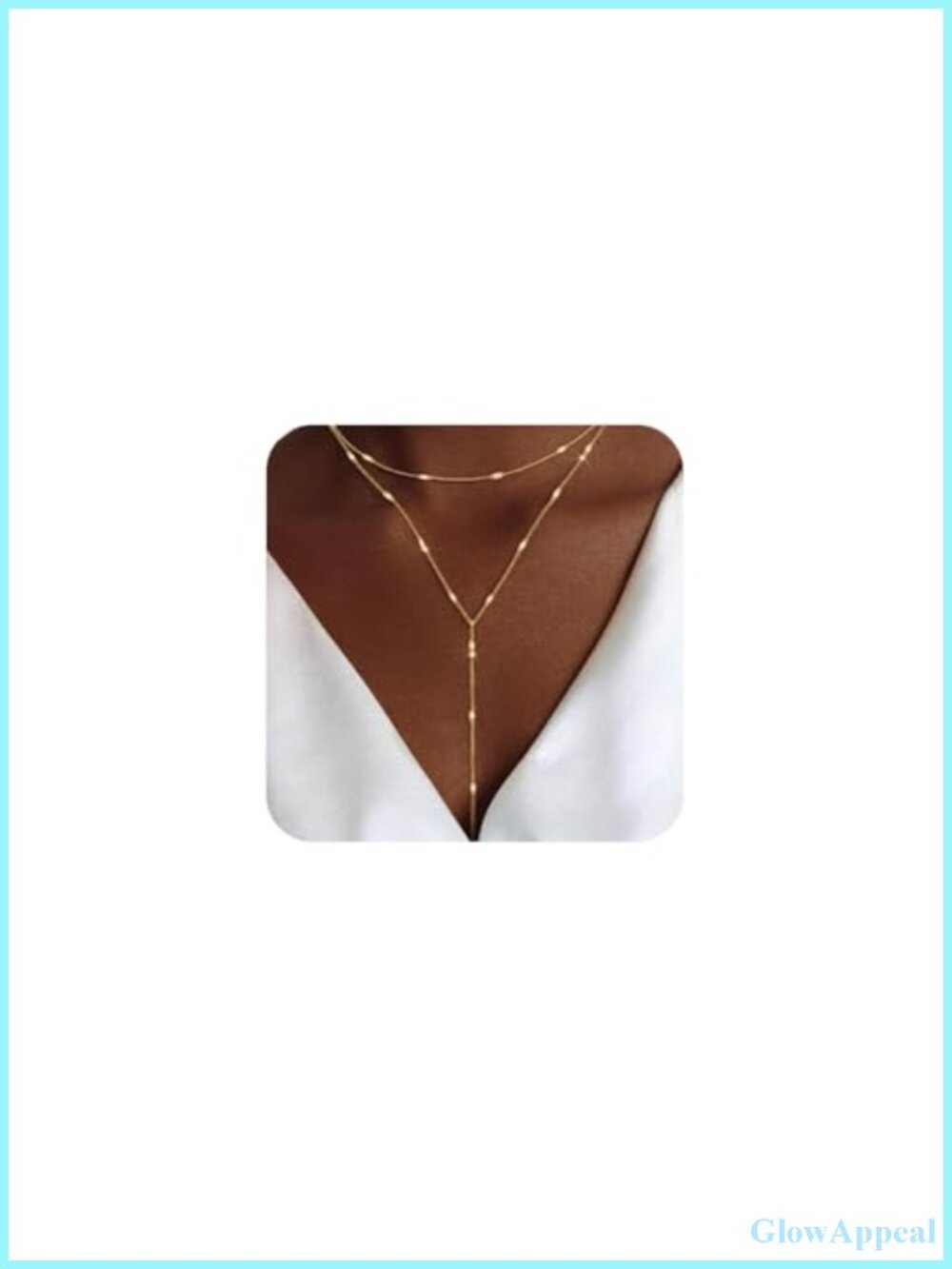 Lariat Y Necklace 14k Gold Plated Layered Drop Chain Jewelry Gift